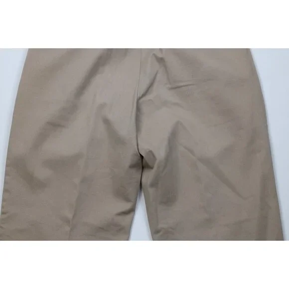 Vintage 90s Ralph Lauren Mens 32x30 Distressed Wide Leg Chino Pants Cotton Beige